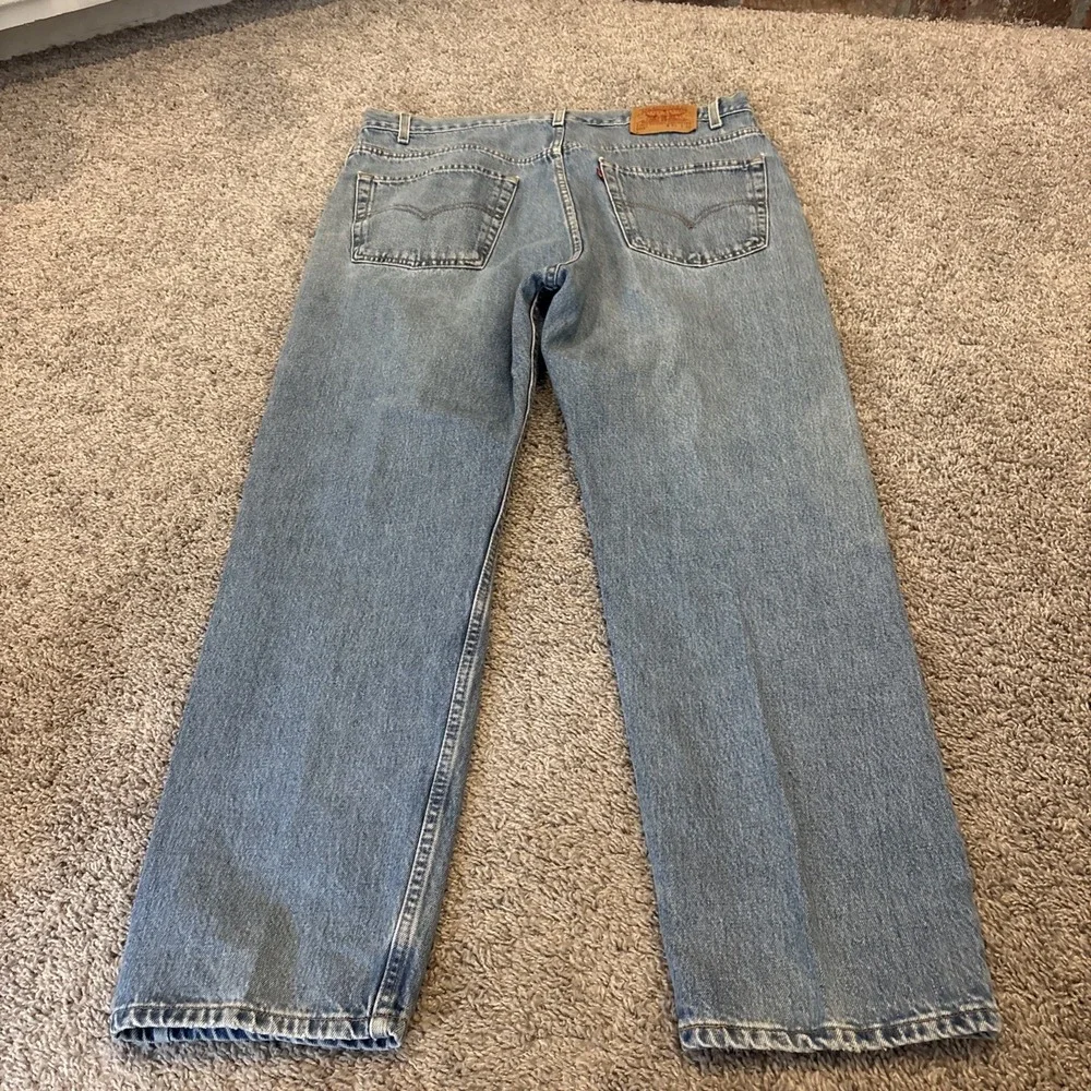 Vintage Levis Jeans Mens 40x30 Blue Denim 505 Straight Leg Paper Tag 2001 Farm